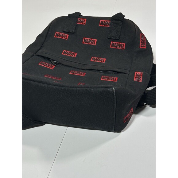 Loungefly Disney Marvel Red Embroidered Black Canvas Square Backpack Bag Pack main image 6